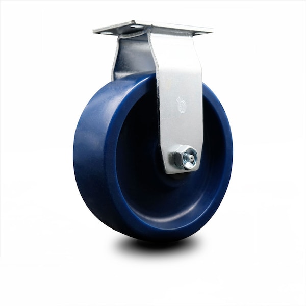 6 Inch Solid Polyurethane Wheel Rigid Caster with Roller Bearing SCC